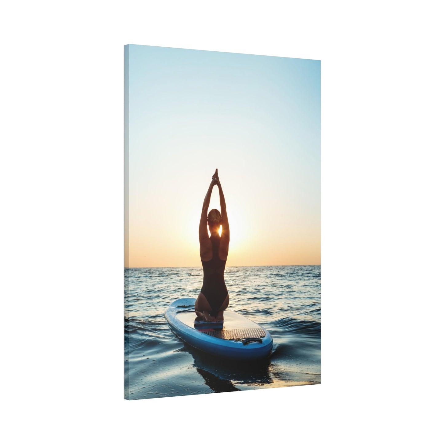 Find Your Peace: Wall Art of a Relaxing Sunset on Natural Canvas