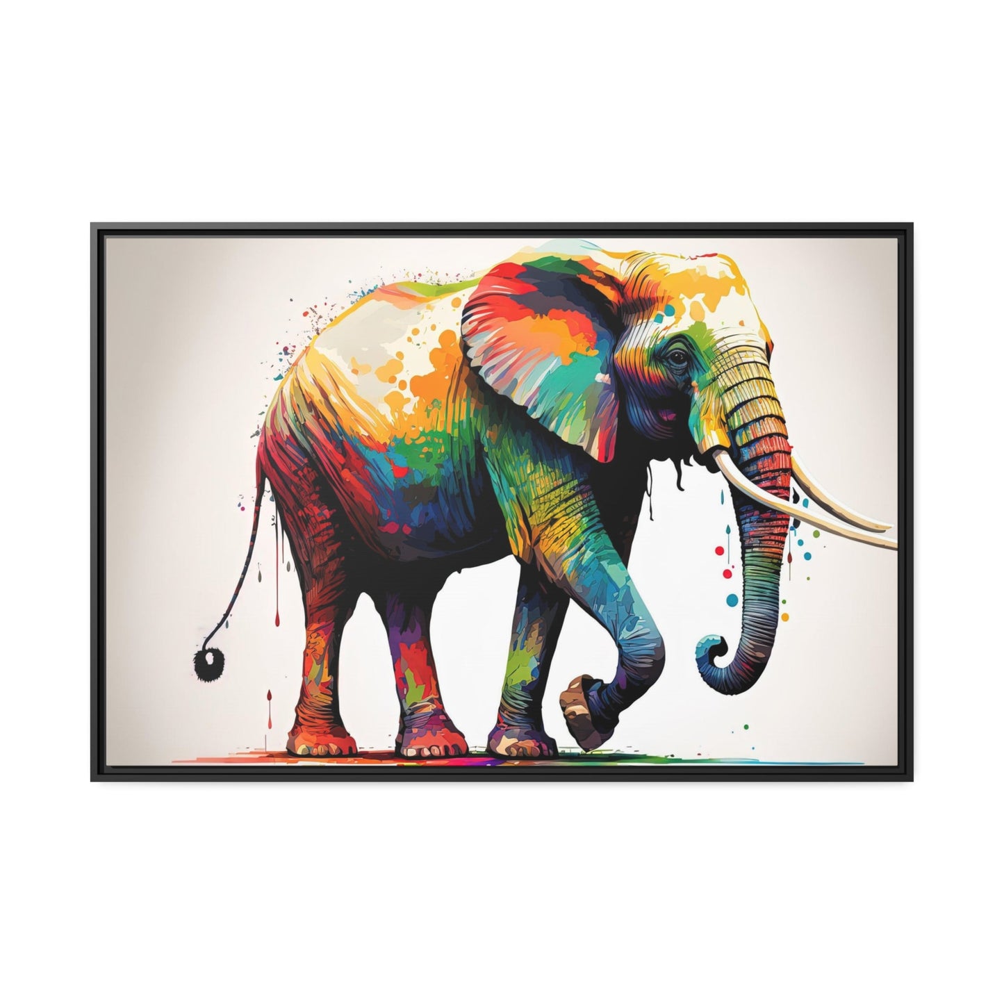 Wilderness Wonder: Artistic Elephant Print on Canvas & Poster