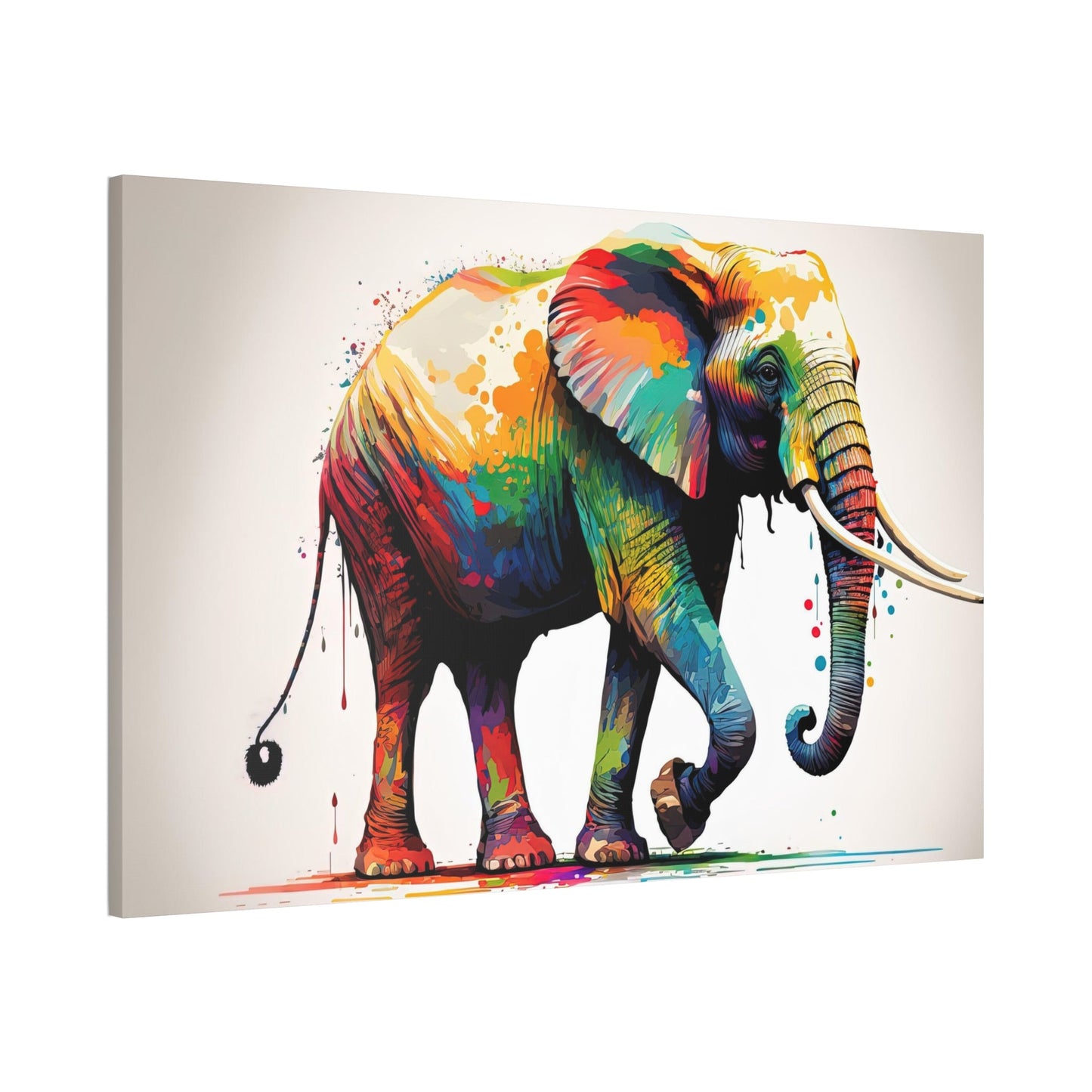 Wilderness Wonder: Artistic Elephant Print on Canvas & Poster