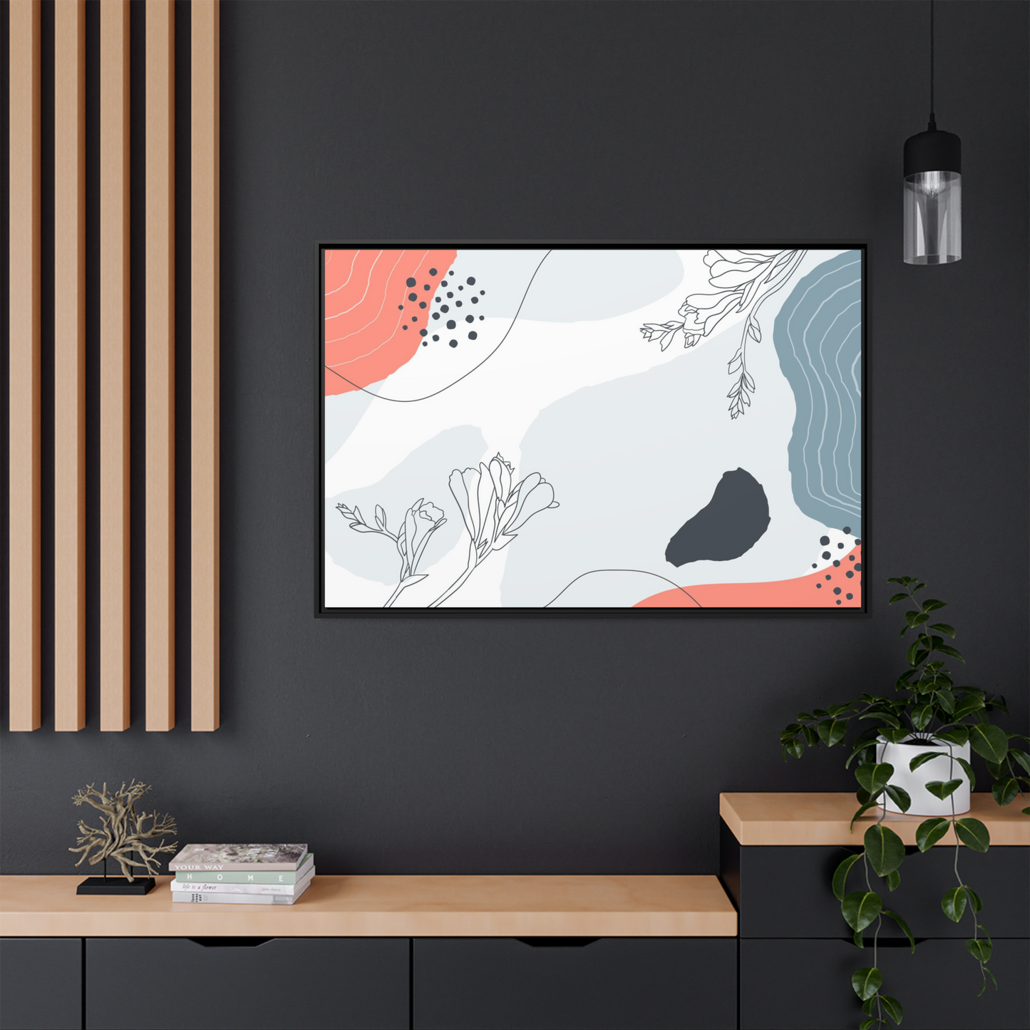 Contemporary Minimalism: Abstract Wall Art Prints on Natural Canvas