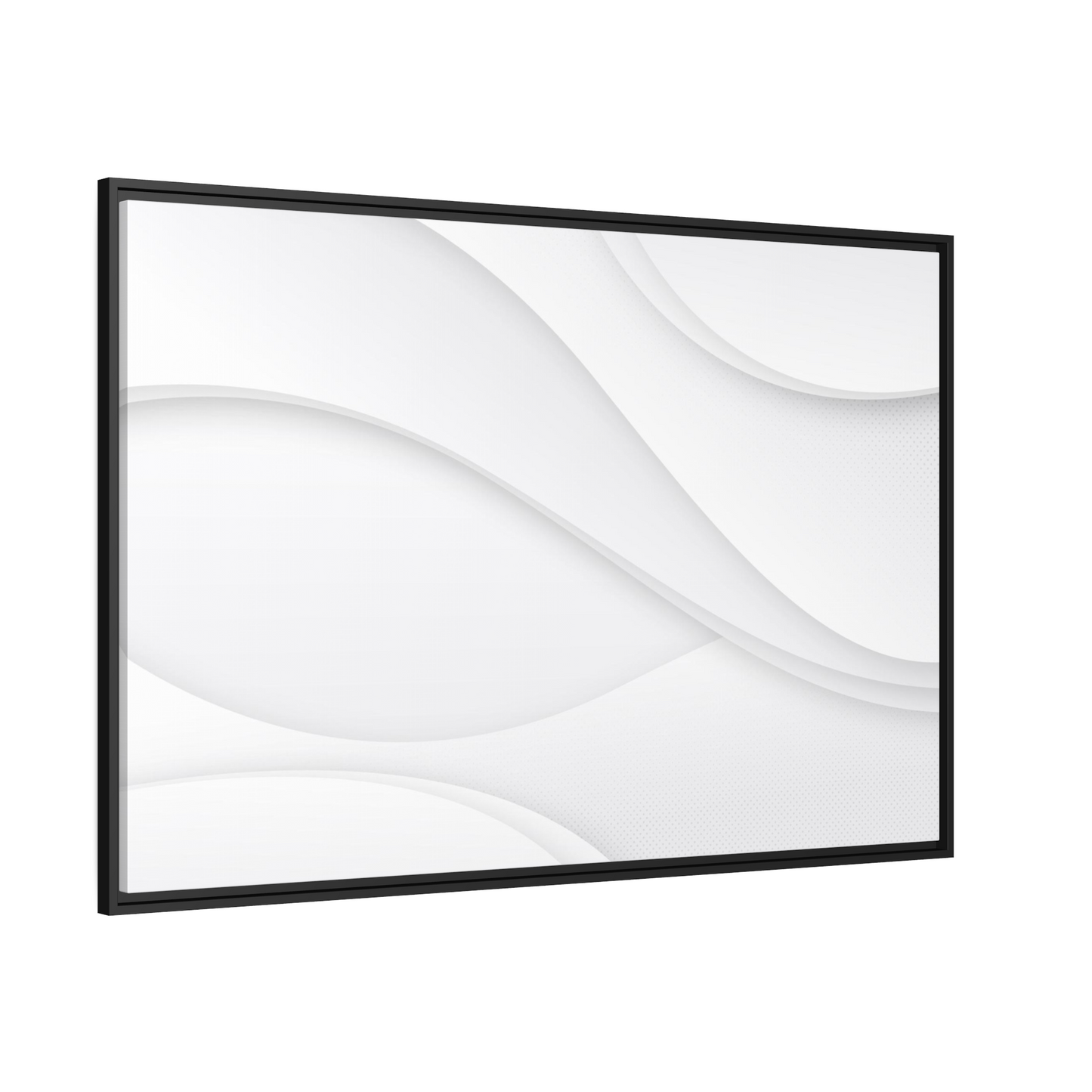 Pure White: Minimalist Print on Canvas for Home Decor