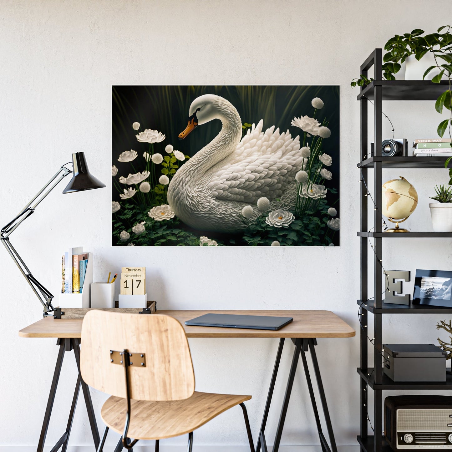 Graceful Elegance: Wall Art Celebrating the Beauty and Poise of Swan