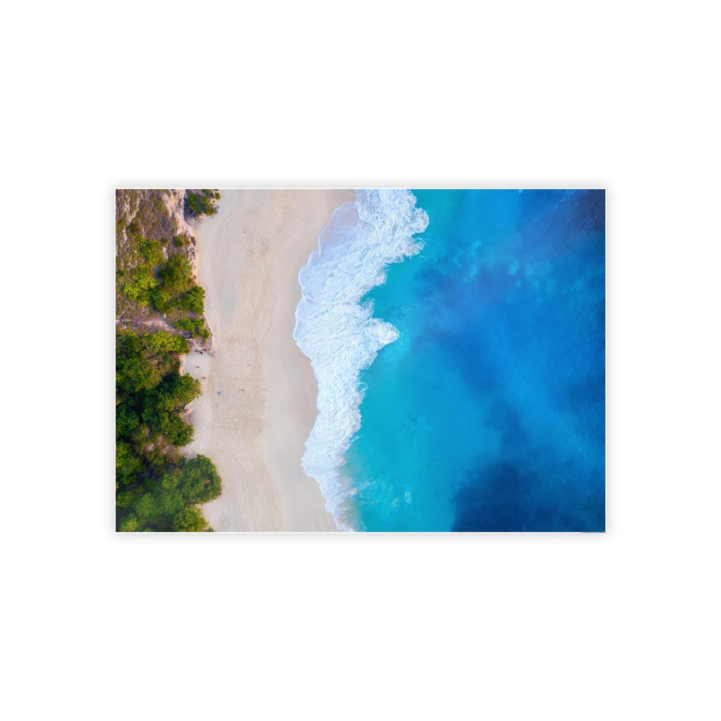 Coastal Paradise: Framed Poster & Canvas of a Gorgeous Island Beach Scene