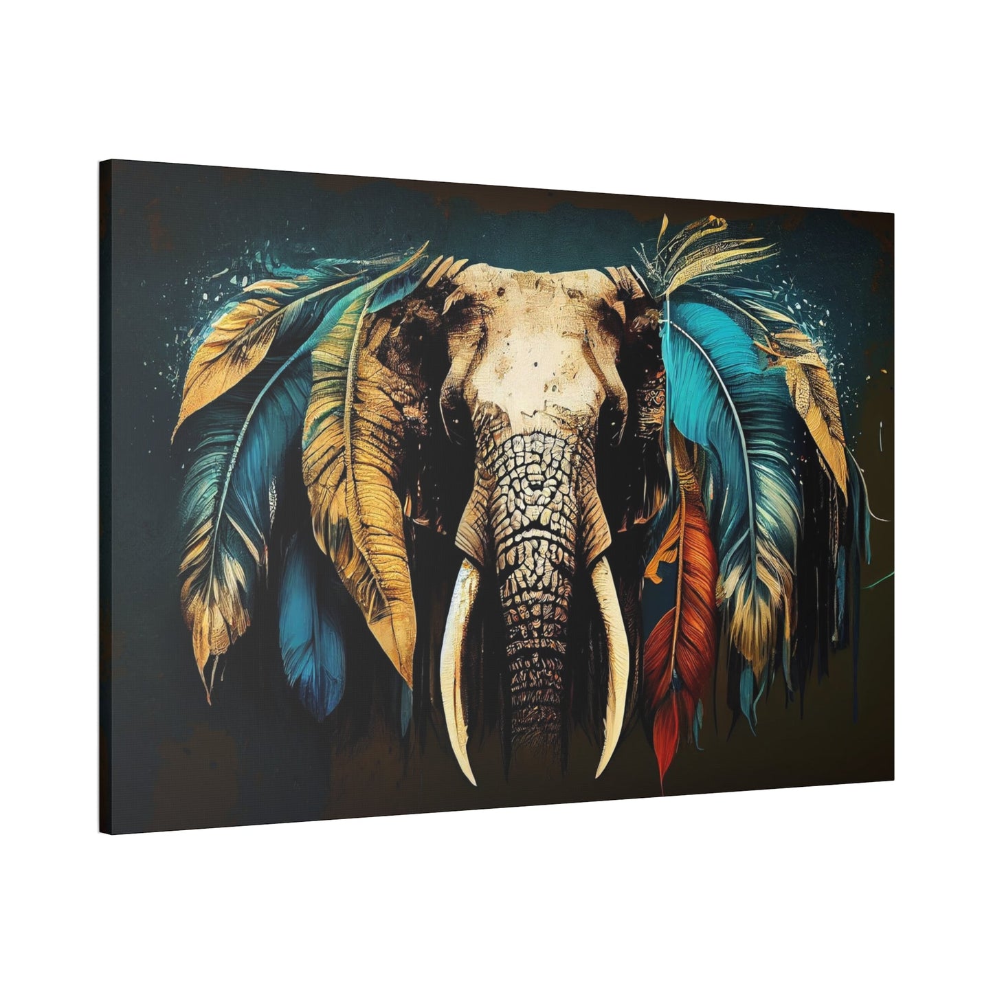 Gentle Giant: High-Quality Canvas Print of an Elephant's Serenity