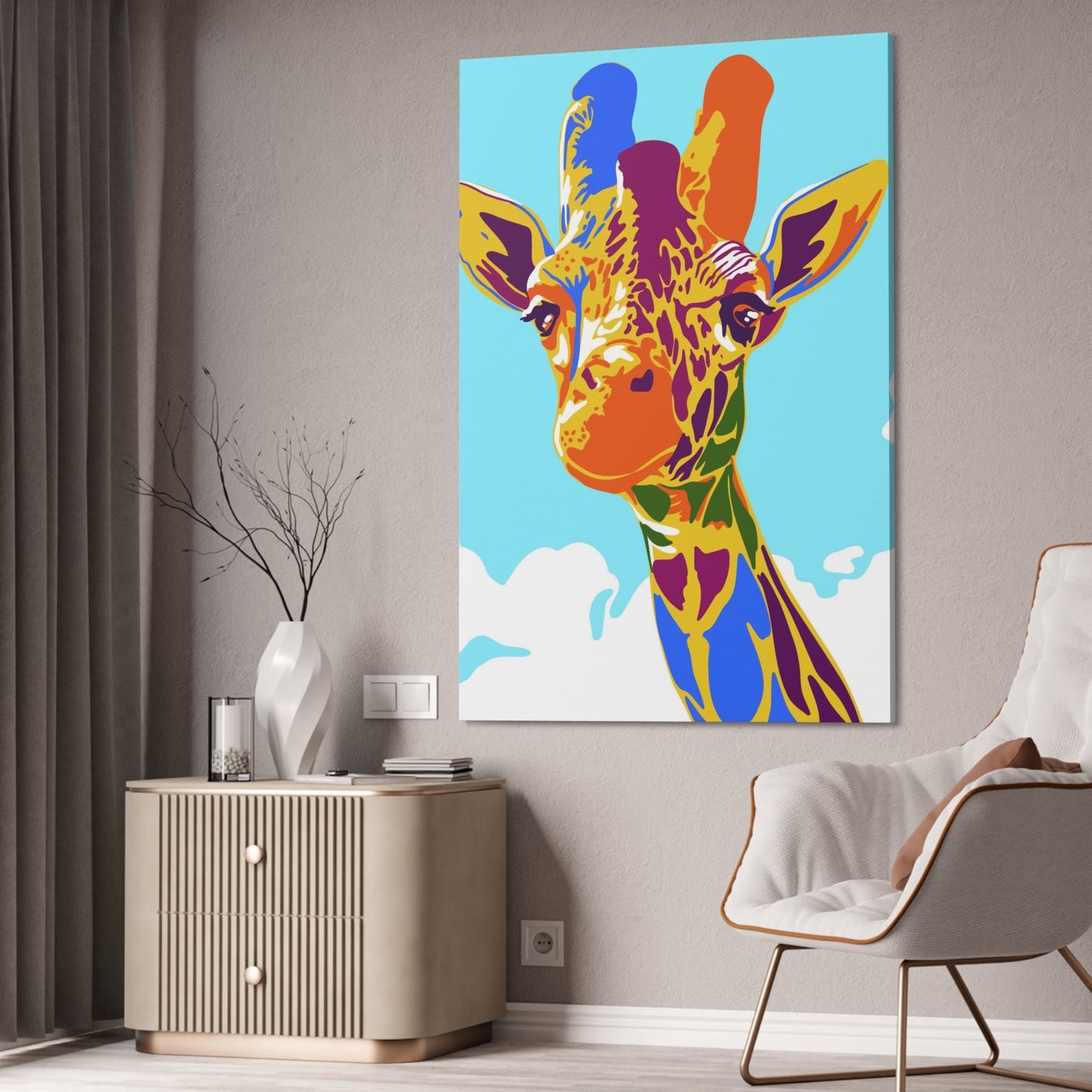 Gentle Giant: Canvas & Poster Art of a Giraffe in All its Glory