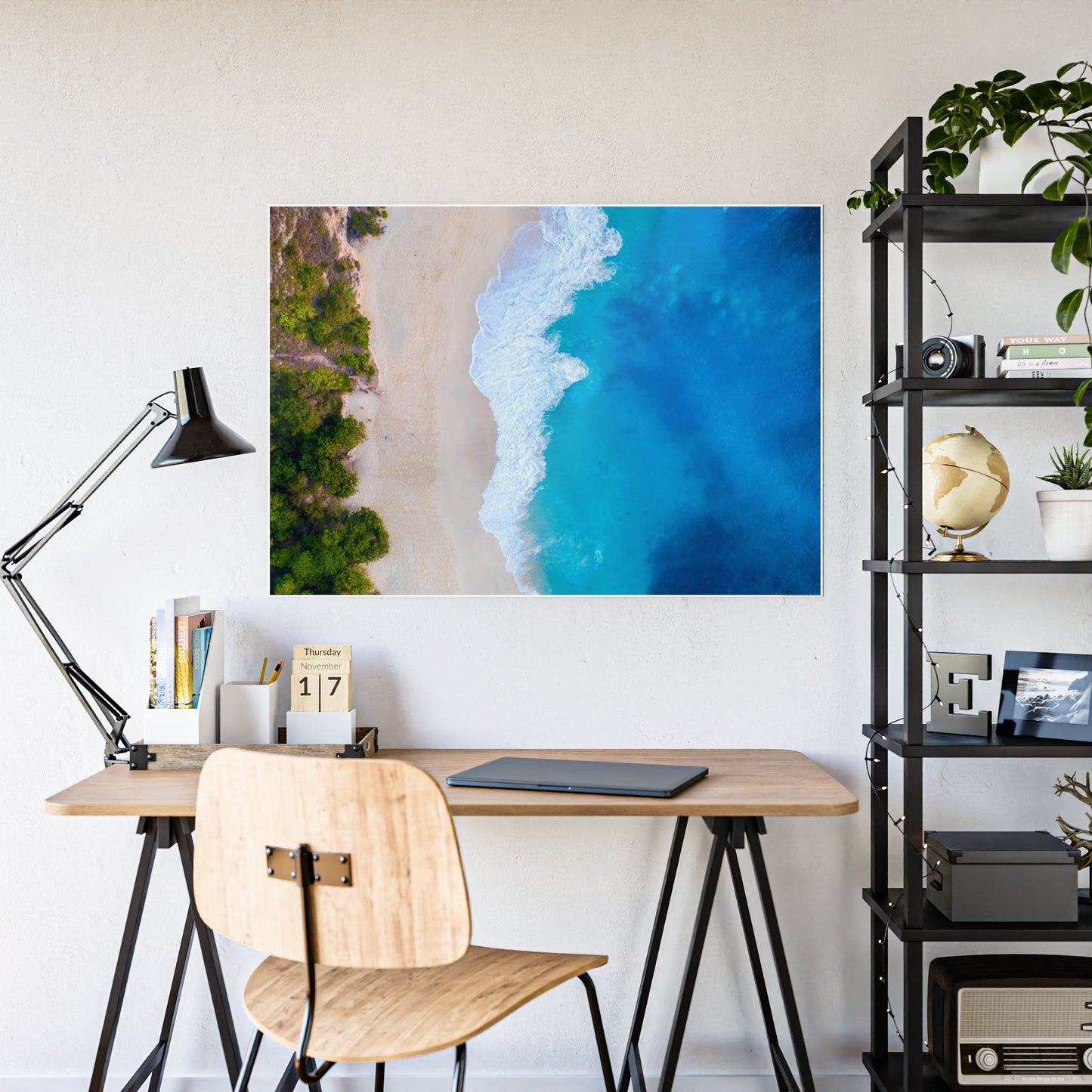 Coastal Paradise: Framed Poster & Canvas of a Gorgeous Island Beach Scene