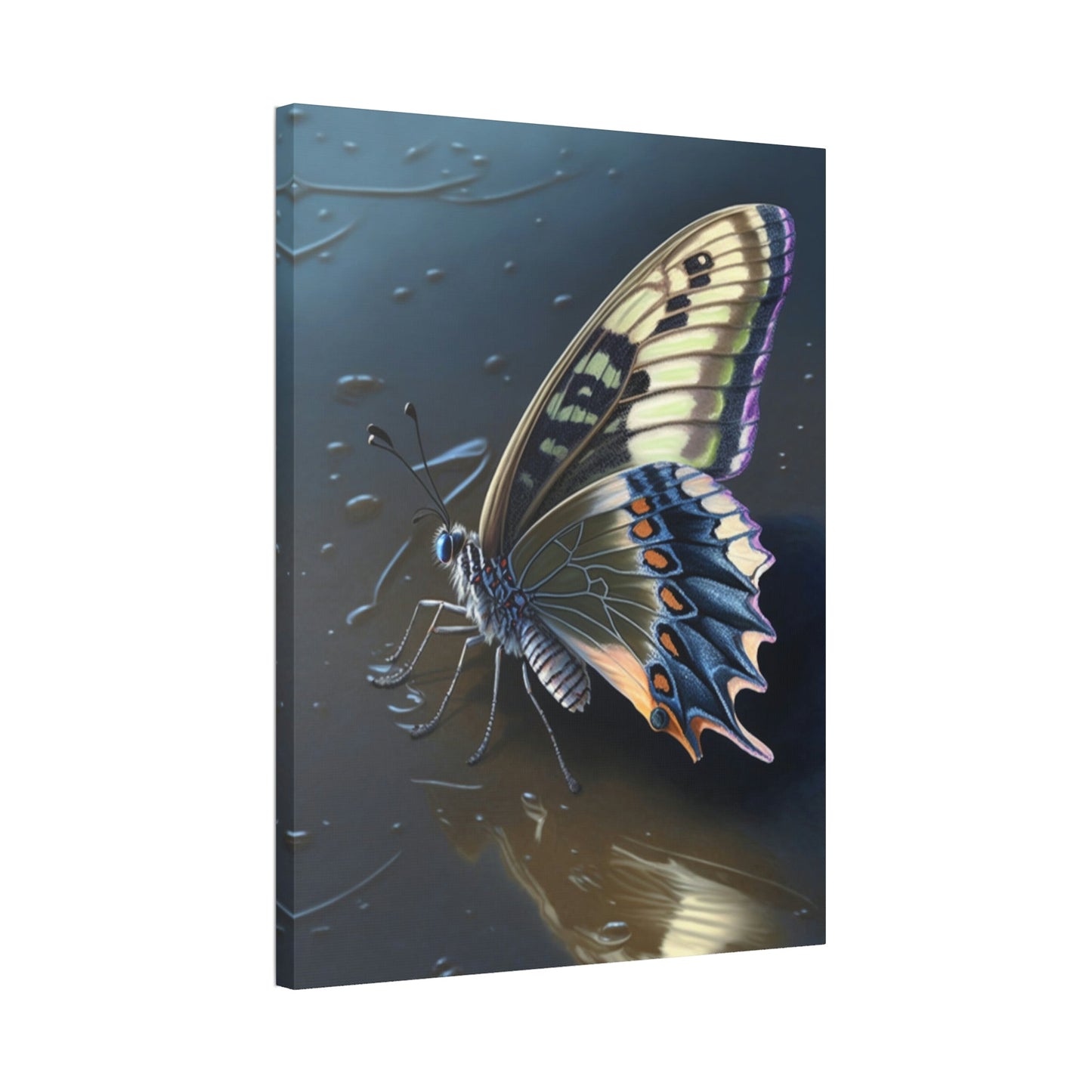 Fluttering Wings: Natural Canvas & Poster Print of Colorful Butterflies