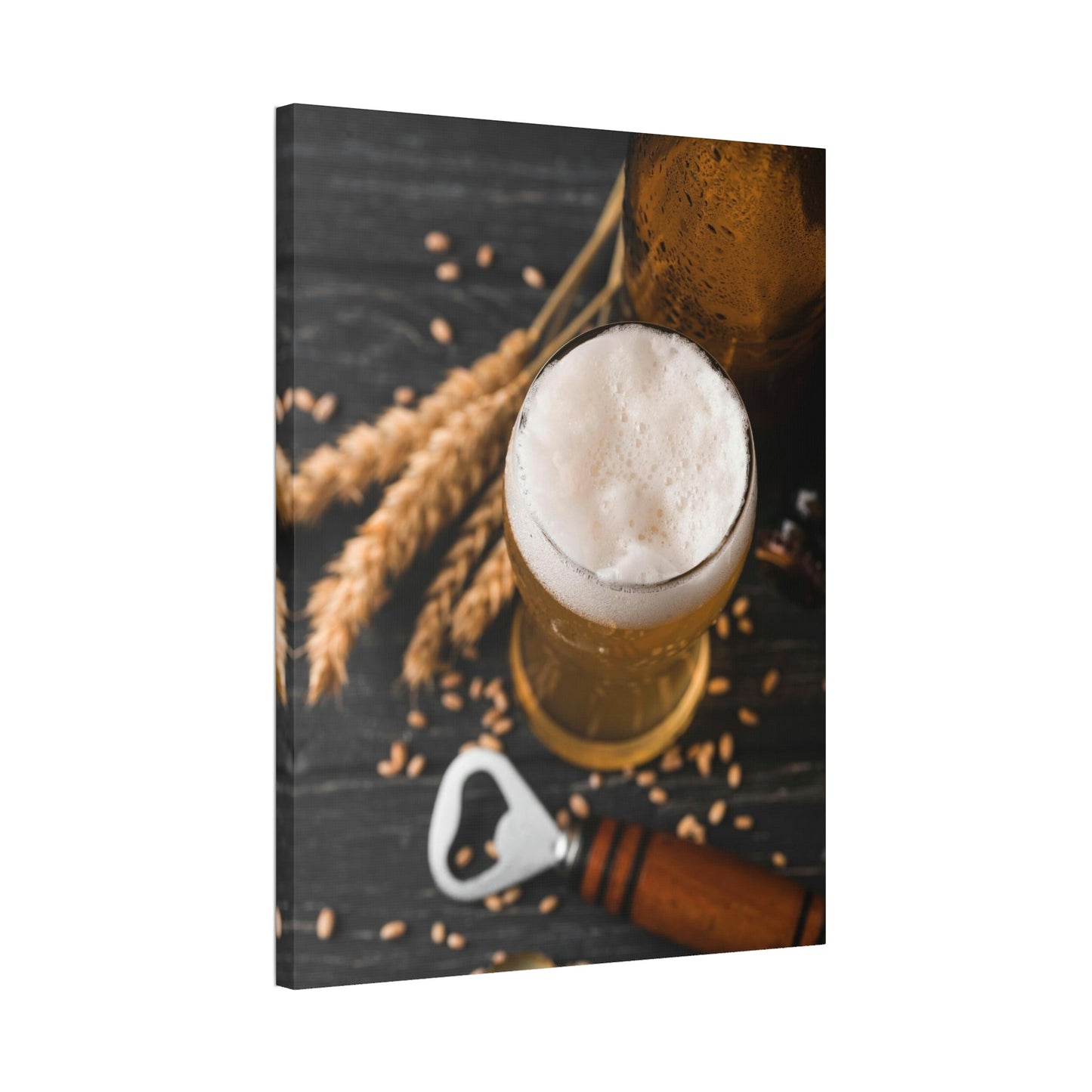 Beer Cheers: Fun and Colorful Framed Canvas Print for Your Home Bar