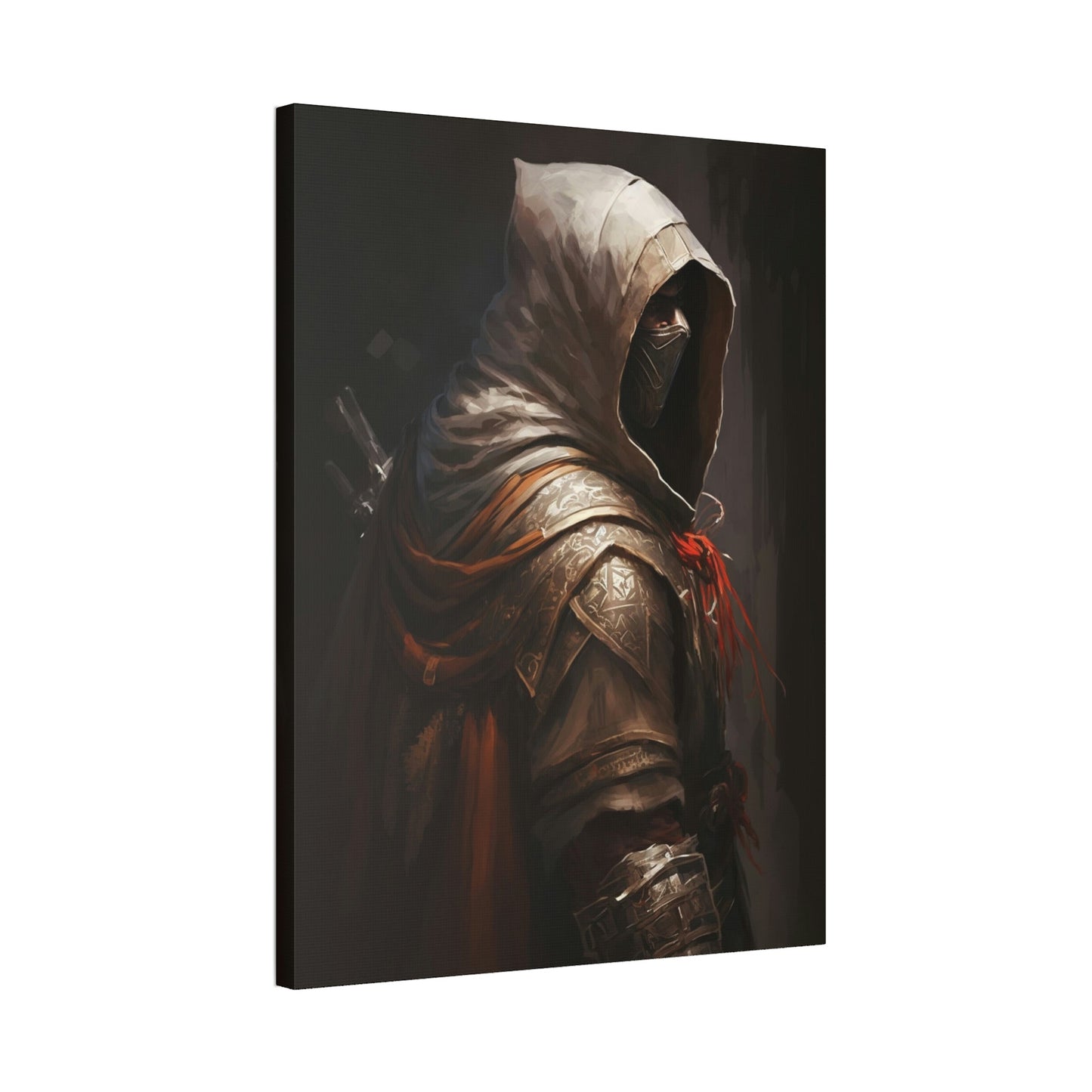 Artistic Interpretation of Assassin's Creed: Print on Canvas for Fans