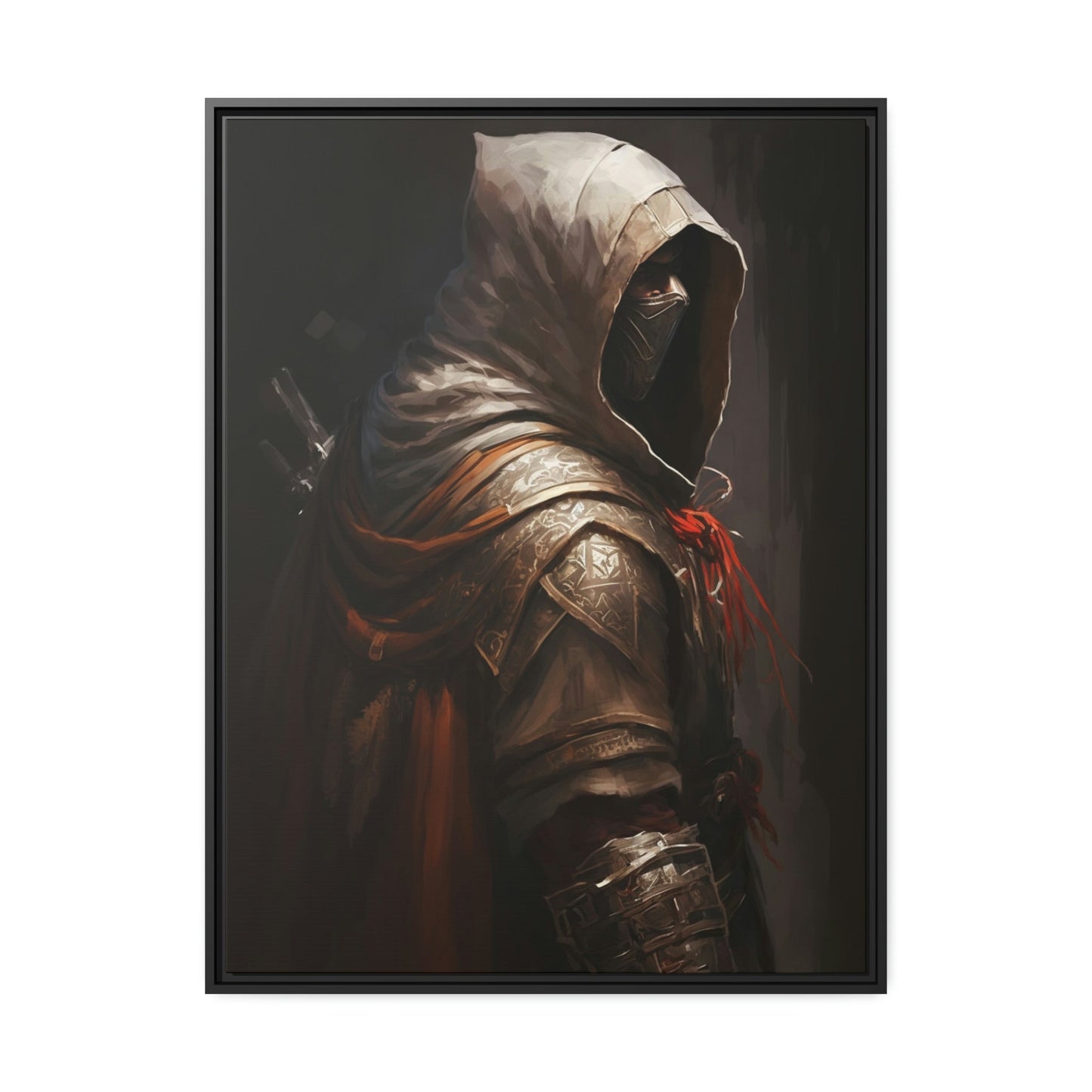 Artistic Interpretation of Assassin's Creed: Print on Canvas for Fans