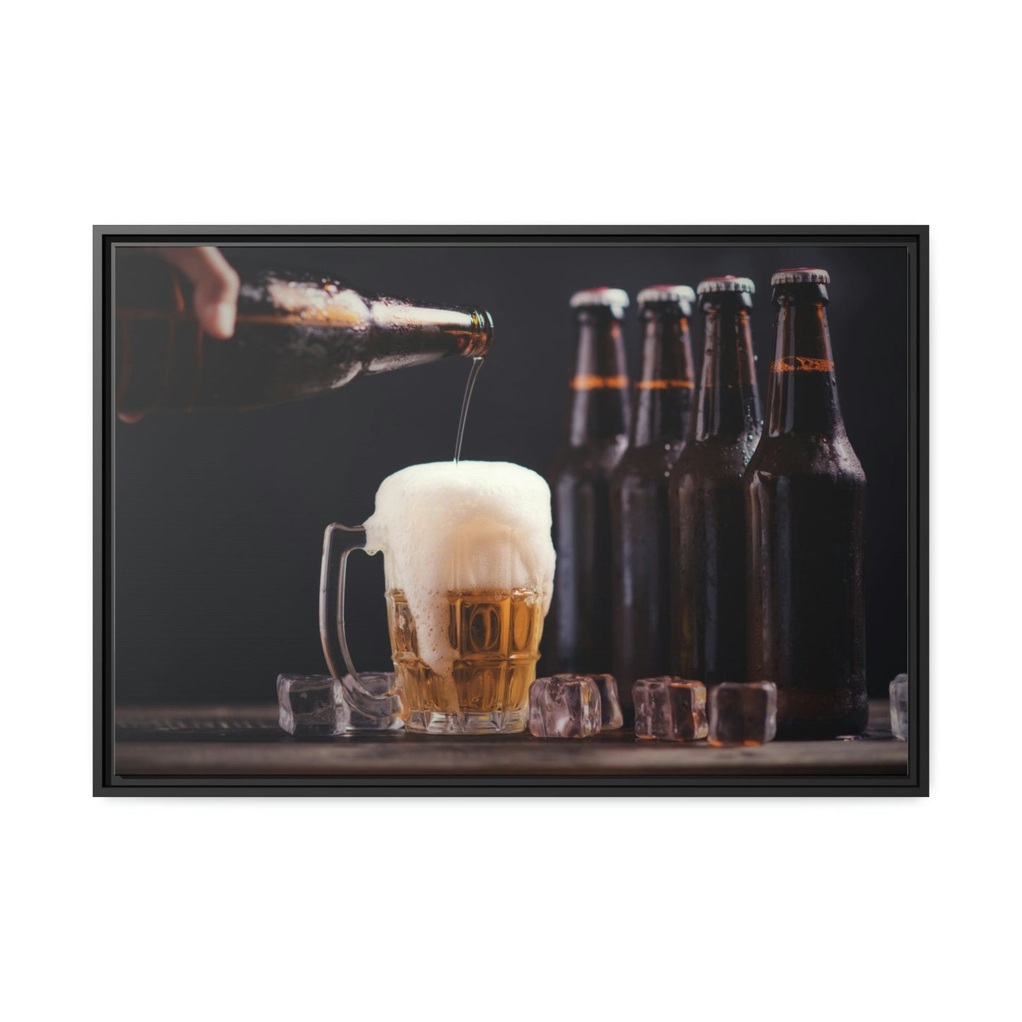 Brewmaster's Delight: Artistic Canvas Print of a Beer Flight