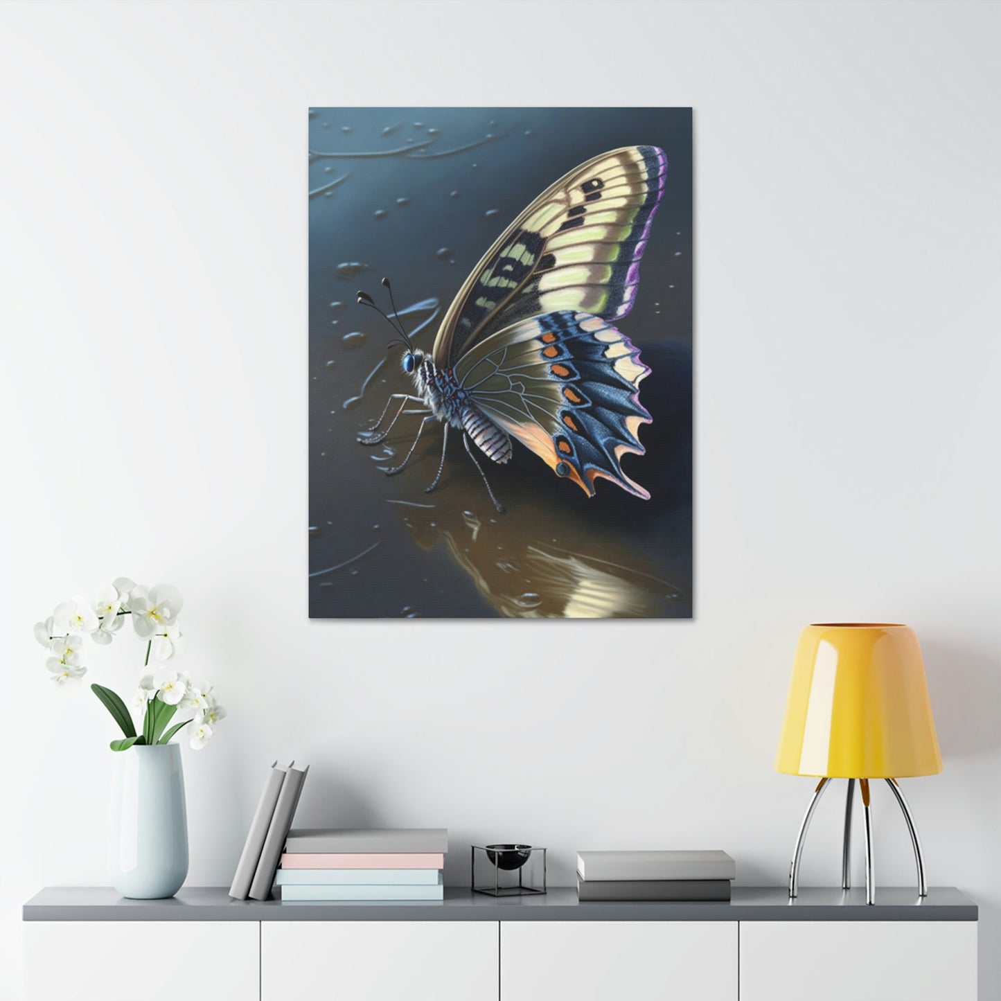 Fluttering Wings: Natural Canvas & Poster Print of Colorful Butterflies