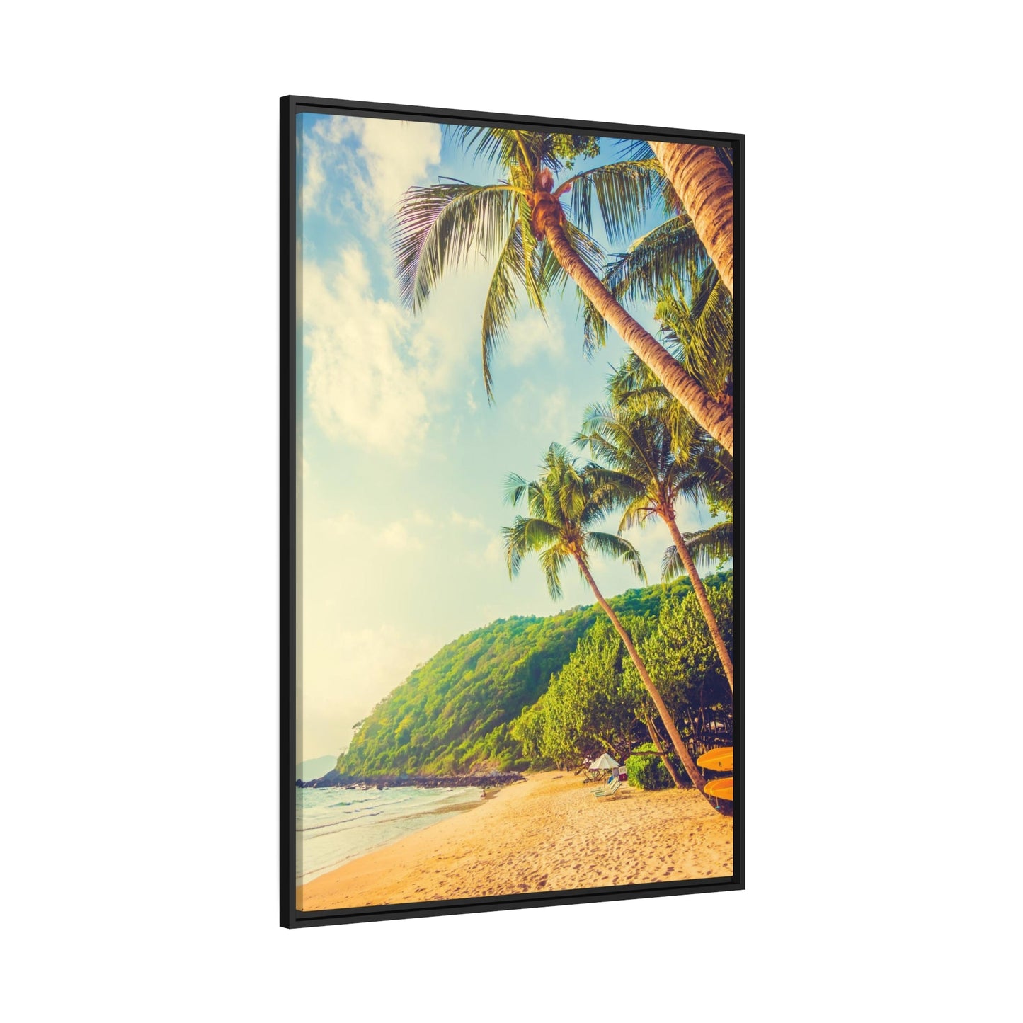 Island Adventure: Art Print of a Thrilling Beach on a Natural Canvas