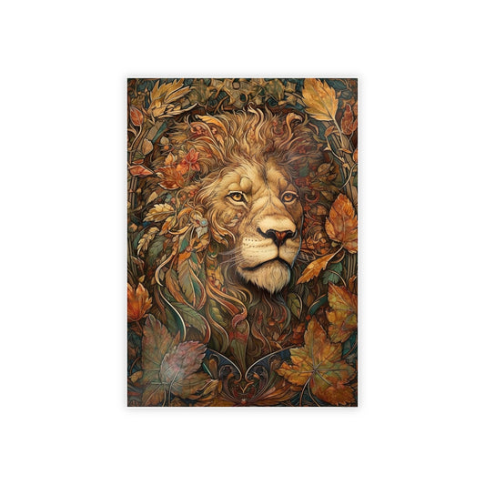 Roaring Beauty: Natural Canvas Print of the Magnificent Lion