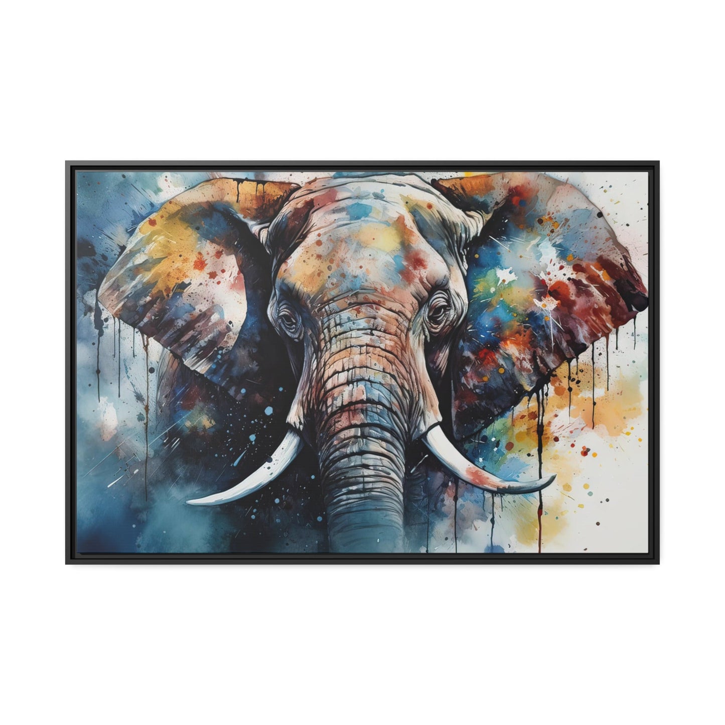 Strength and Grace: A Stunning Framed Poster of an Elephant