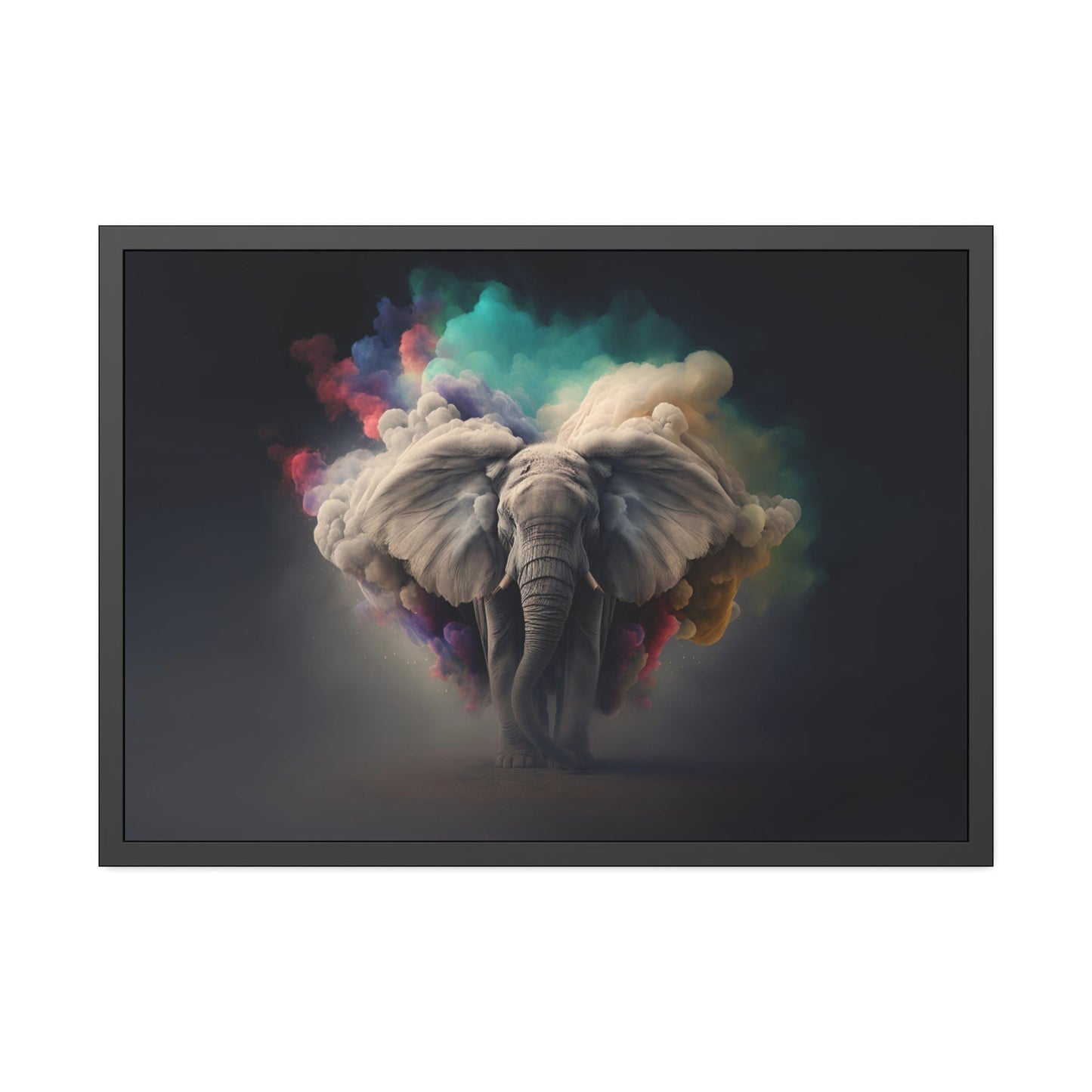 The Art of the Elephant: A Beautifully Rendered Canvas & Poster Print of an Elephant