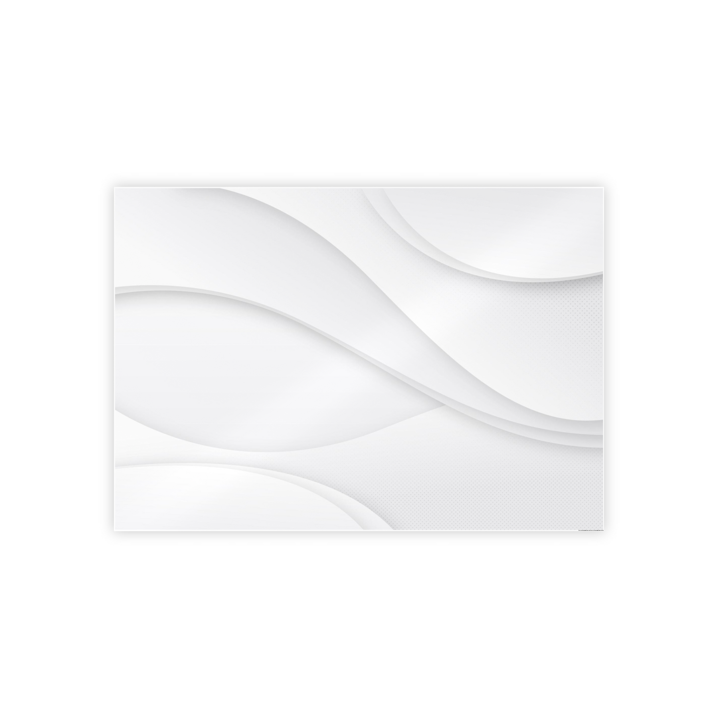 Pure White: Minimalist Print on Canvas for Home Decor