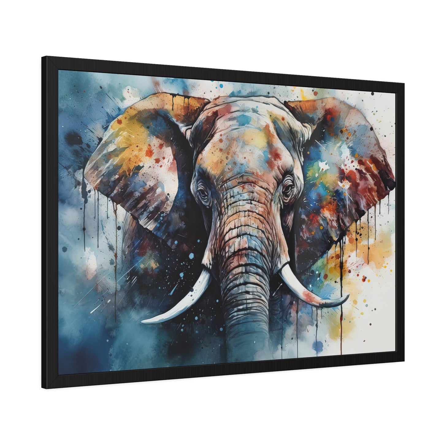 Strength and Grace: A Stunning Framed Poster of an Elephant