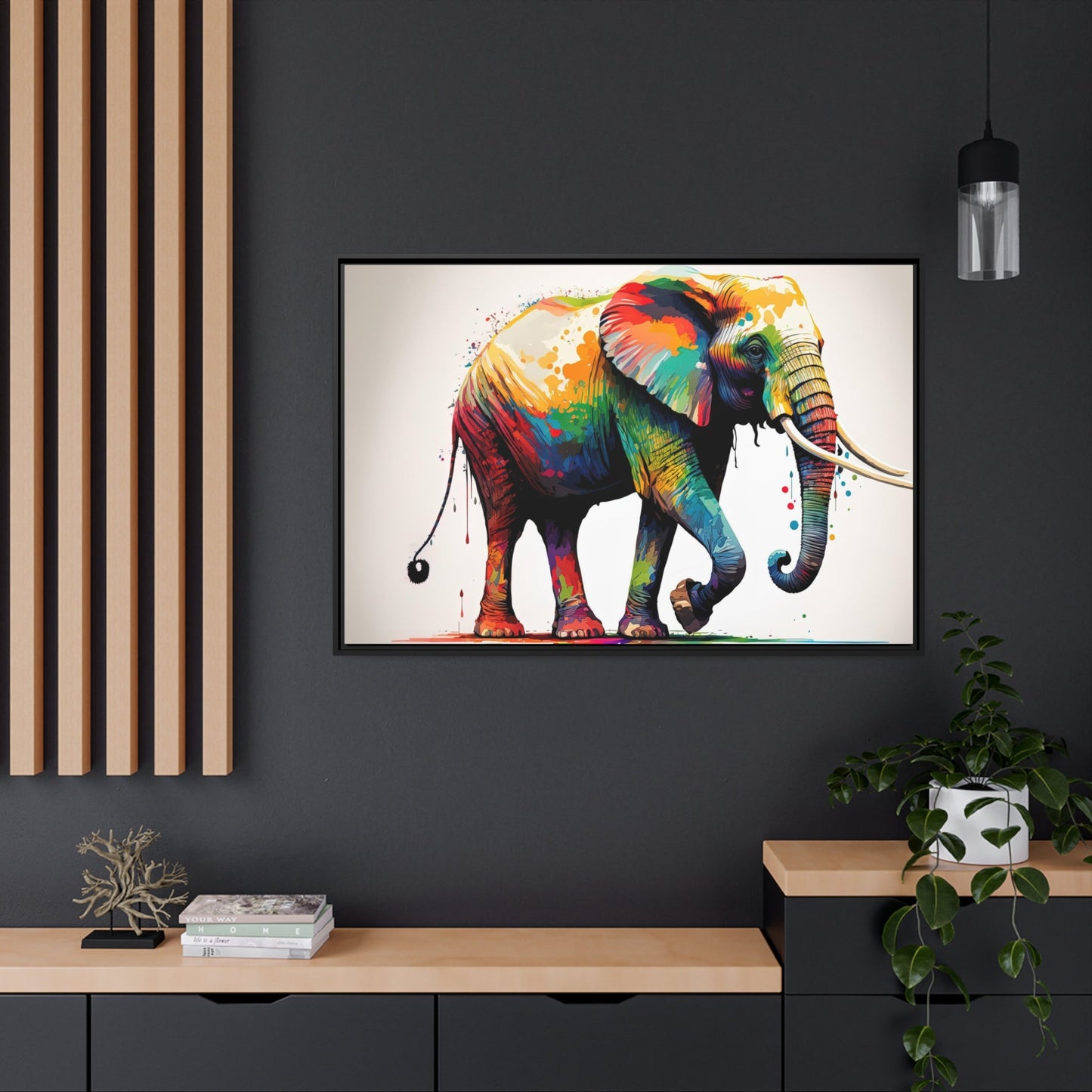 Wilderness Wonder: Artistic Elephant Print on Canvas & Poster