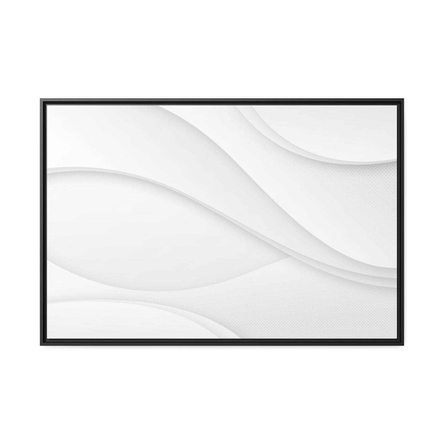 Pure White: Minimalist Print on Canvas for Home Decor