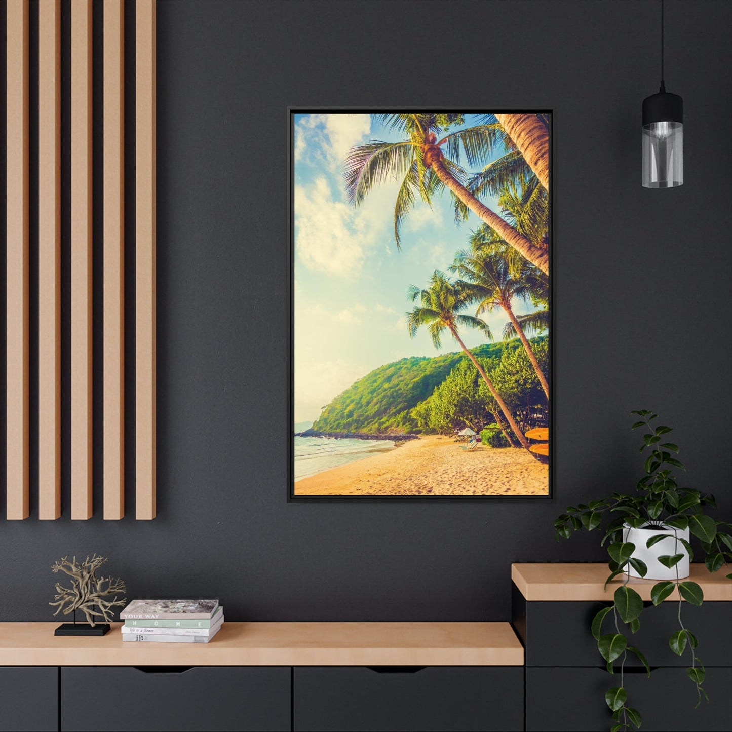 Island Adventure: Art Print of a Thrilling Beach on a Natural Canvas