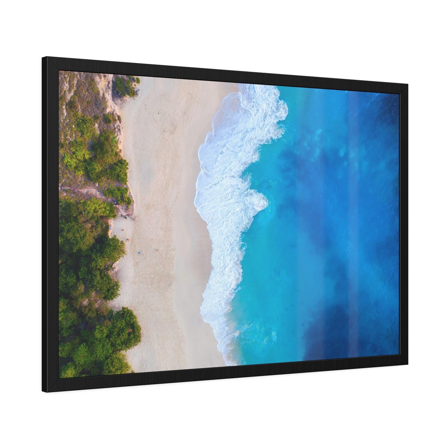 Coastal Paradise: Framed Poster & Canvas of a Gorgeous Island Beach Scene