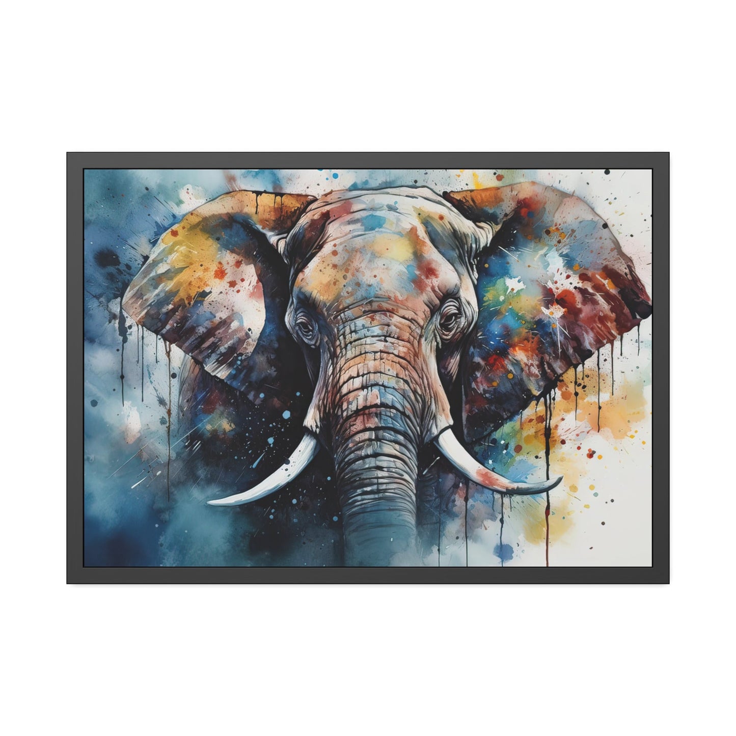 Strength and Grace: A Stunning Framed Poster of an Elephant