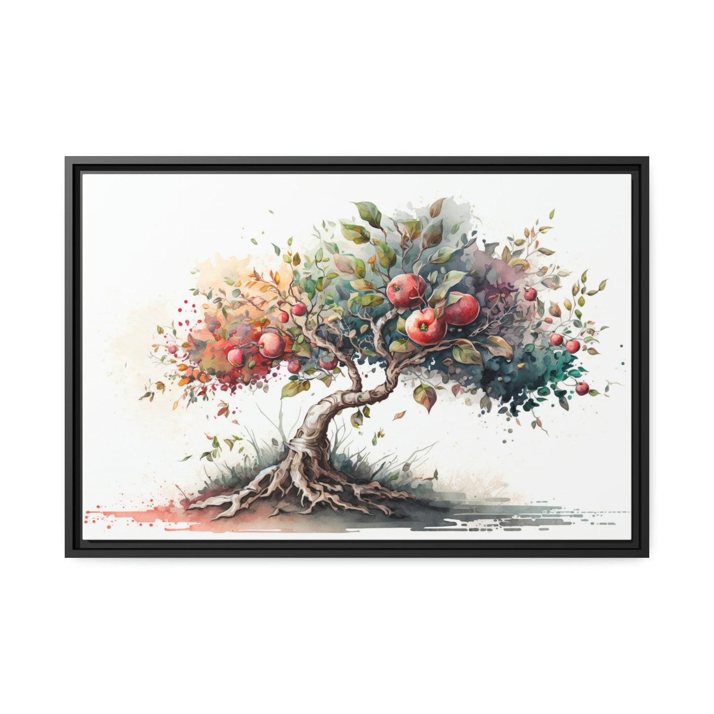 Tapestry of Apple Trees: Natural Canvas & Poster Print of Orchards