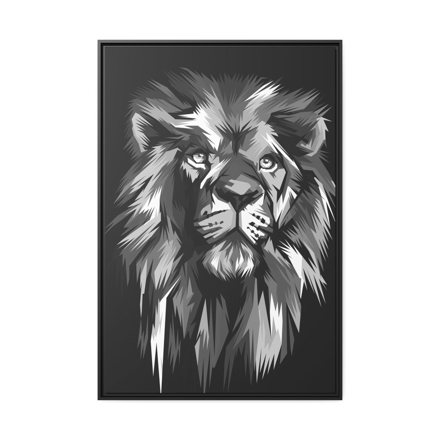 The Lion's Crown: Framed Poster of the King of the Jungle