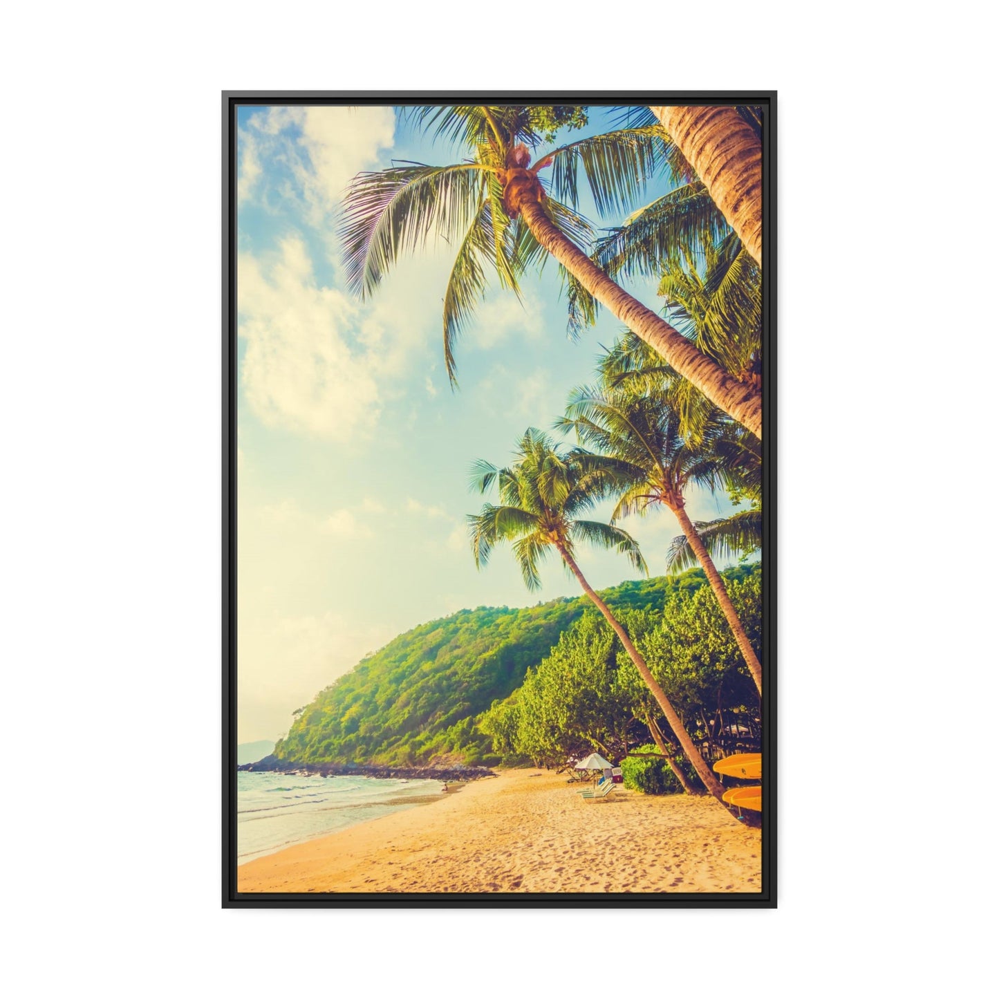 Island Adventure: Art Print of a Thrilling Beach on a Natural Canvas