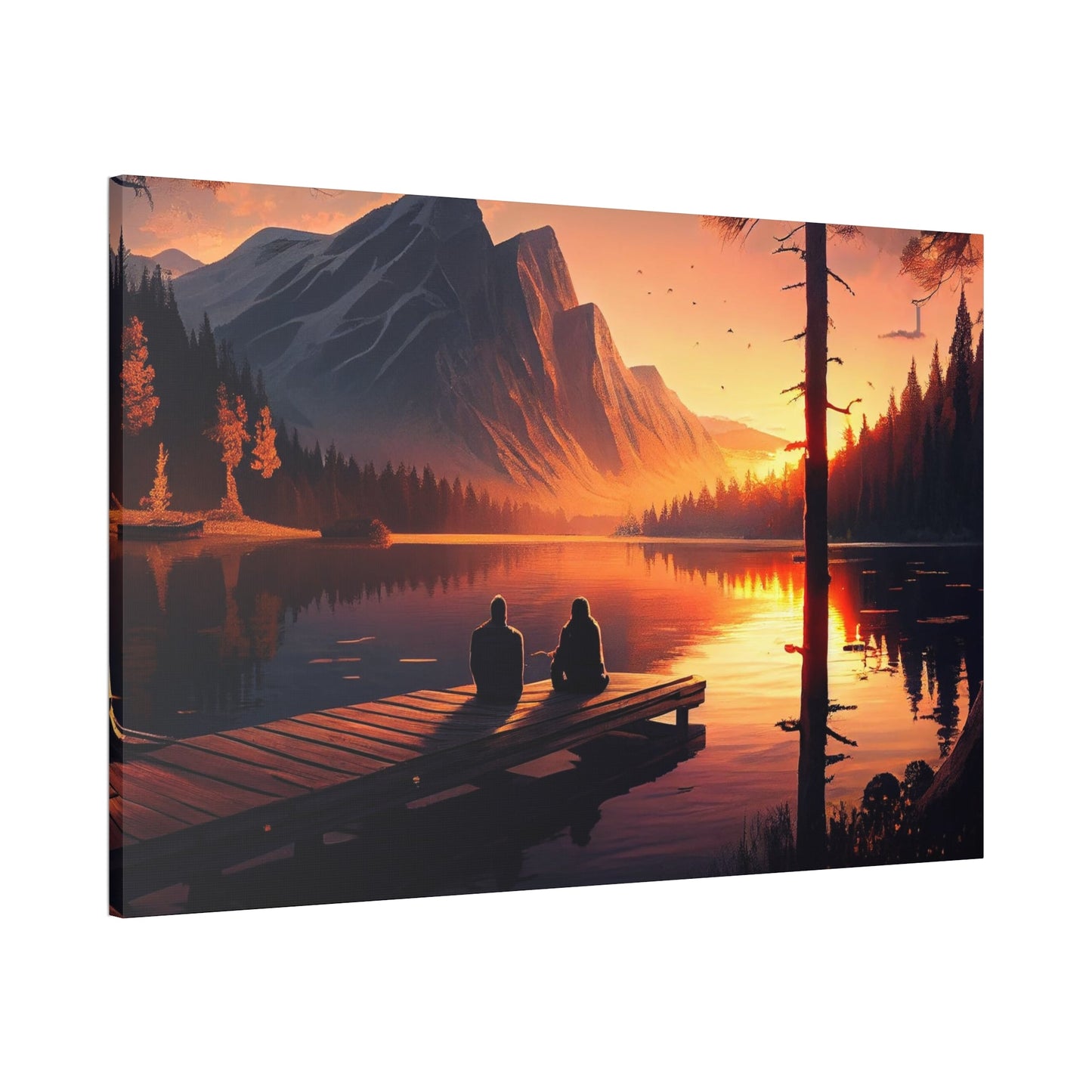 Escape to Nature: Canvas Print of a Relaxing Forest Retreat