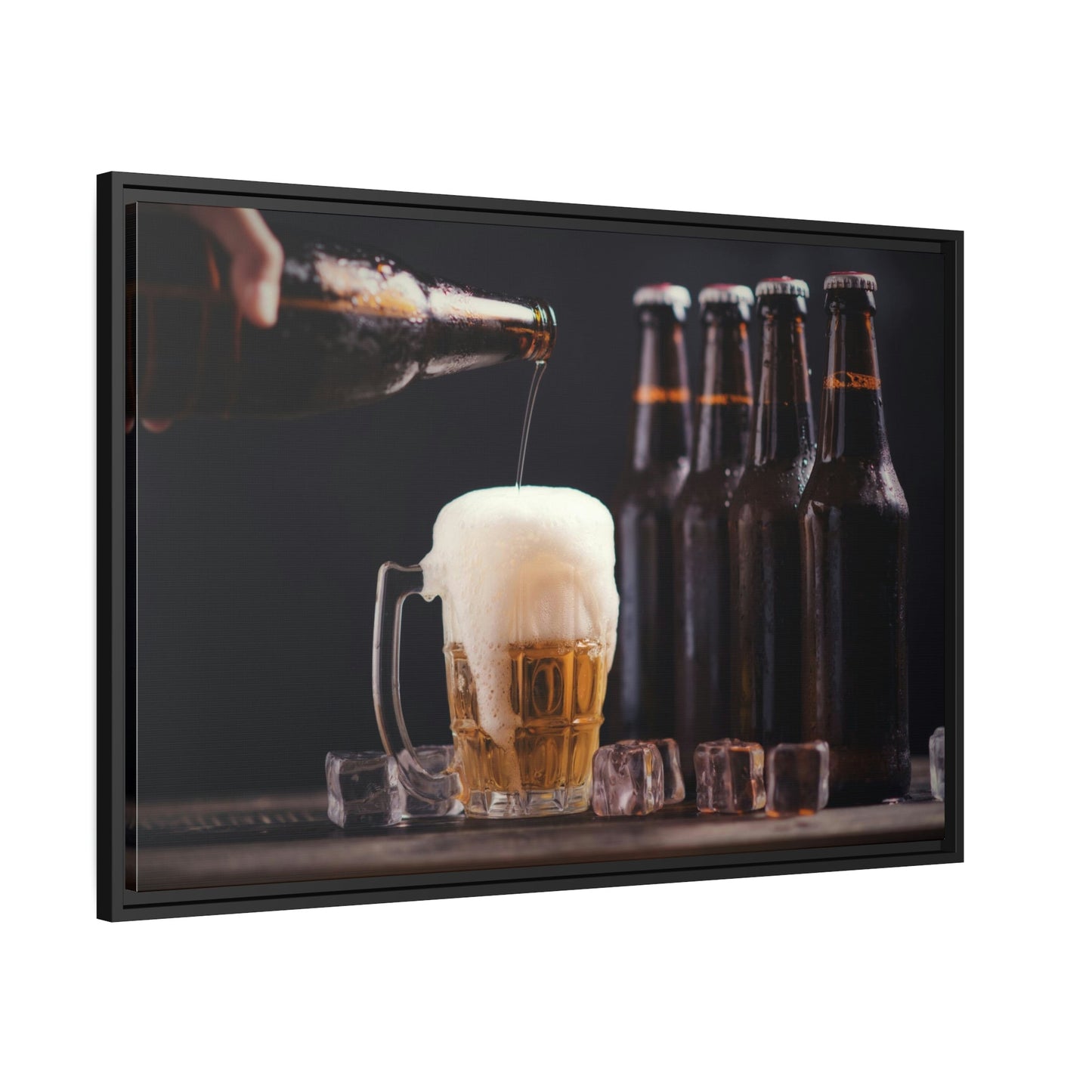 Brewmaster's Delight: Artistic Canvas Print of a Beer Flight