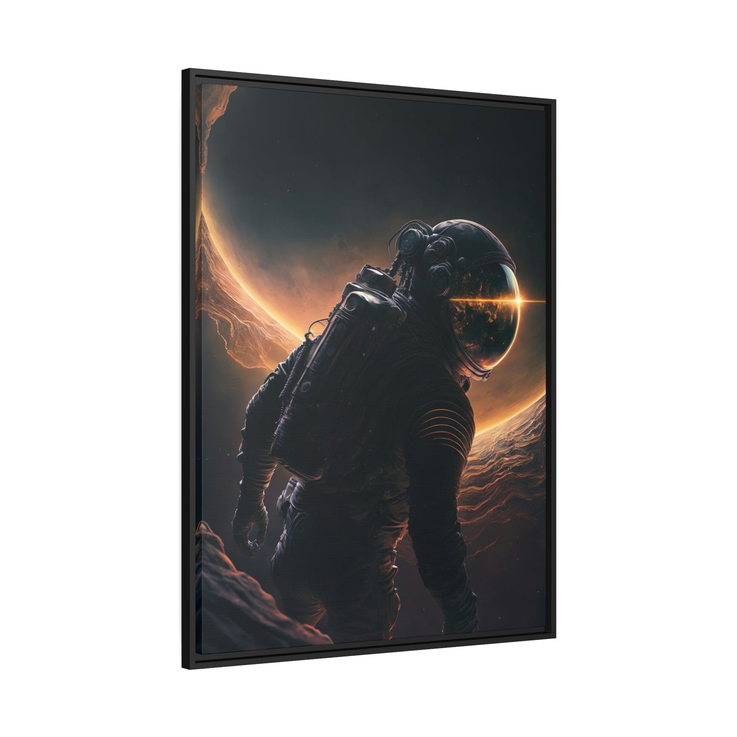 Astronauts in Space: Framed Canvas for Art Collectors