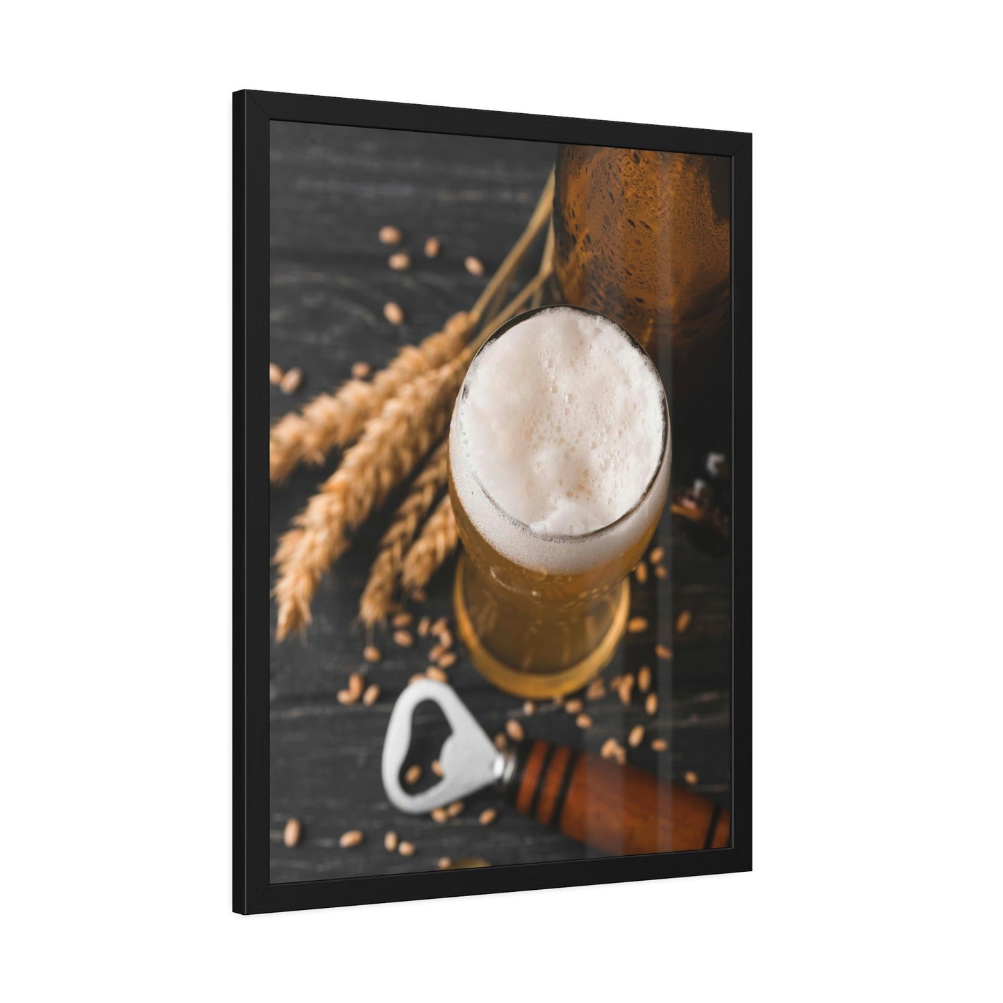 Beer Cheers: Fun and Colorful Framed Canvas Print for Your Home Bar