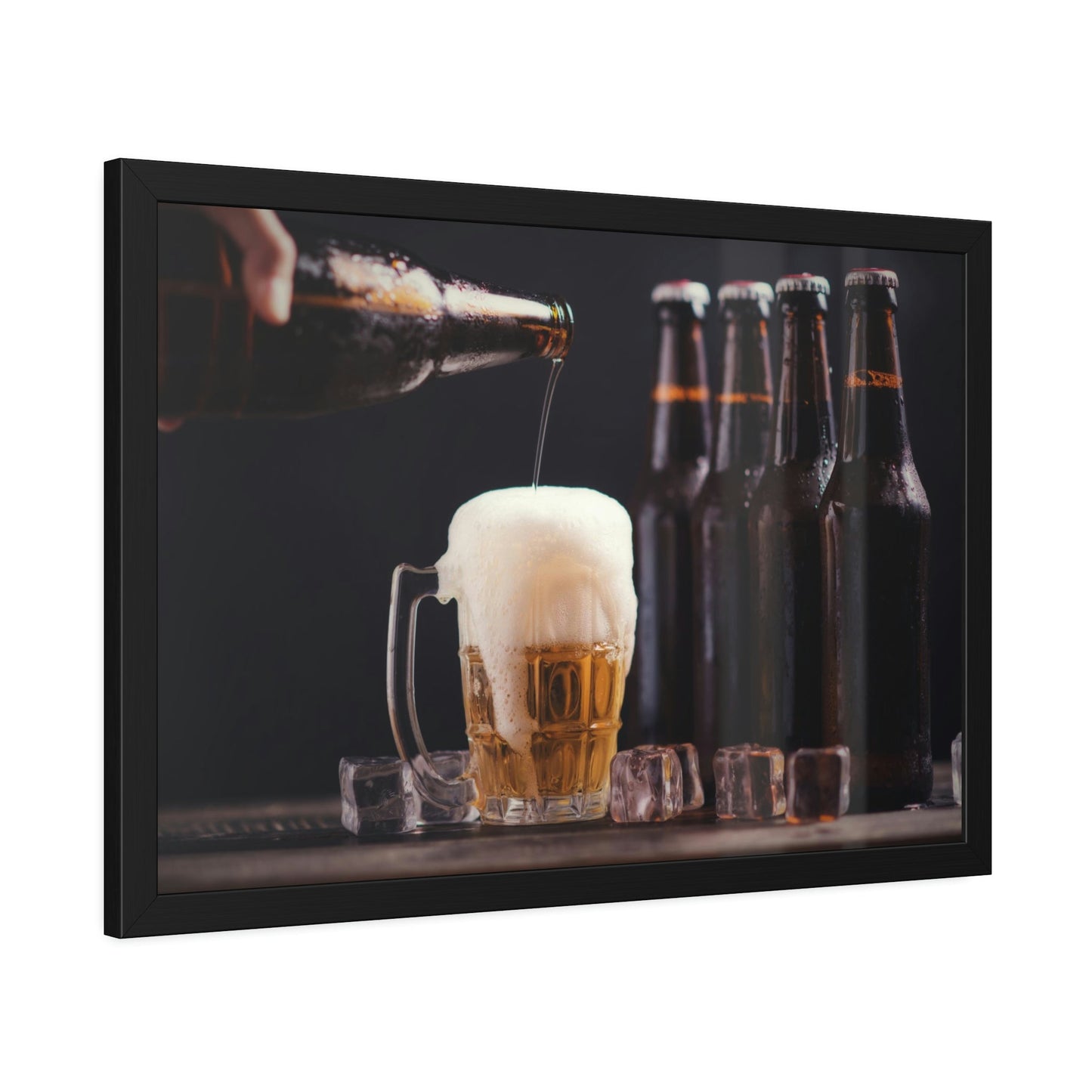 Brewmaster's Delight: Artistic Canvas Print of a Beer Flight