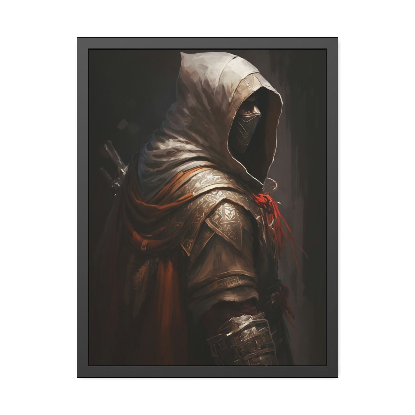 Artistic Interpretation of Assassin's Creed: Print on Canvas for Fans