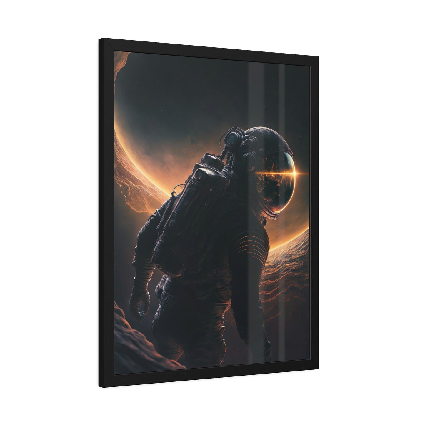 Astronauts in Space: Framed Canvas for Art Collectors